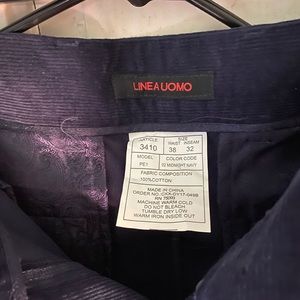 Blue Corduroy Dress Pants